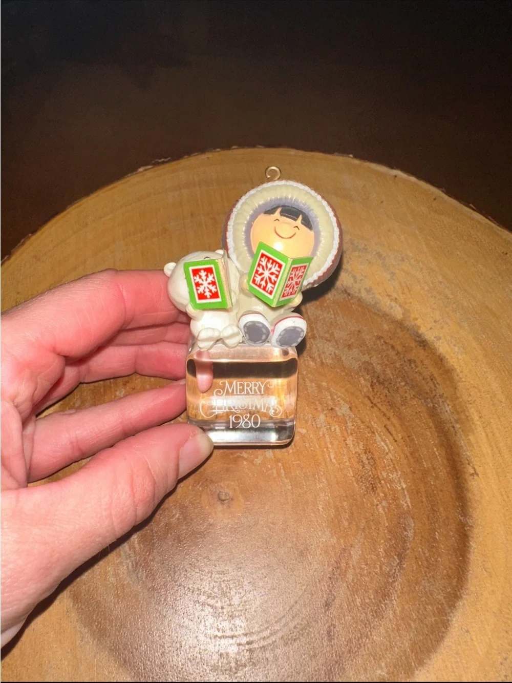 Vintage 1980 Hallmark Frosty Friends #1 A Cool Yule Ornament Complete No Box